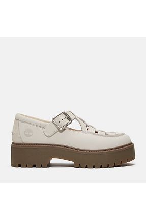 کفش کلاسیک سفید زنانه چرم خالص Timberland - کد 901761261