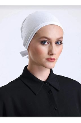 روسری سفید ساده Deray - کد 901764632