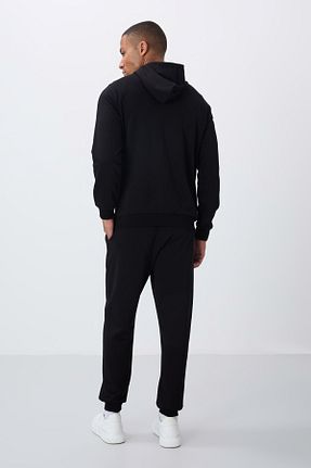 ست گرمکن مشکی مردانه پنبه ای Çağlam moda - کد 901761999