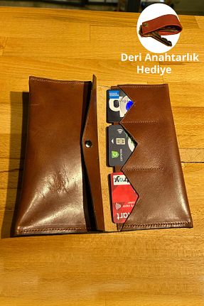 کیف پول قهوه ای زنانه سایز متوسط OrcaLeather - کد 901783695