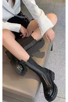بوت / نیم بوت مشکی زنانه پاشنه تخت ARDSU - کد 901788346