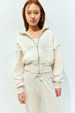سوئیشرت بژ بچه گانه ساده H&M - کد 902955007