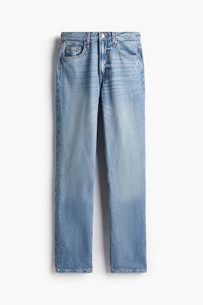 شلوار جین آبی زنانه پاچه ساده H&M - کد 901791982