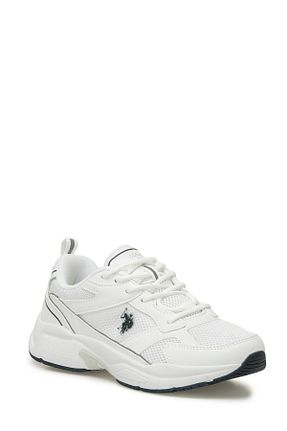 کفش اسنیکر سفید بچه گانه بند دار U.S. Polo Assn. - کد 823524558