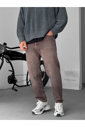 شلوار قهوه ای مردانه لیکرا BYBASICMAN - کد 901842598