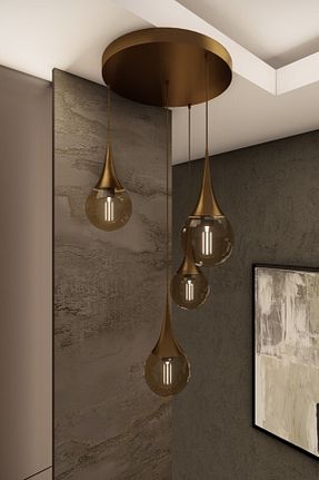 لوستر متالیک فلزی avizade - کد 901689253