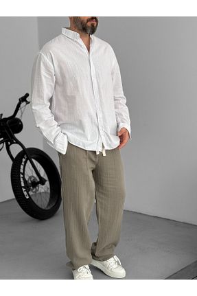 پیراهن سفید مردانه رگولار BYBASICMAN - کد 901827114