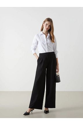 شلوار مشکی زنانه بافتنی LC Waikiki - کد 901818708