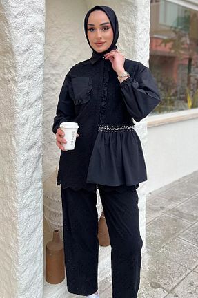 پیراهن حجاب مشکی زنانه رگولار Julude - کد 901843344