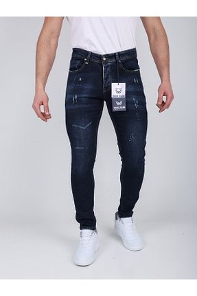 شلوار جین آبی مردانه پاچه تنگ ward jeans - کد 901846030