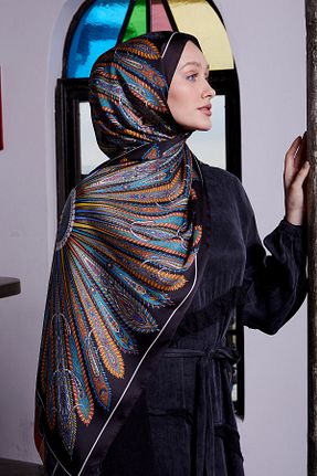 شال مشکی زنانه پلی استر Levidor - کد 901886807