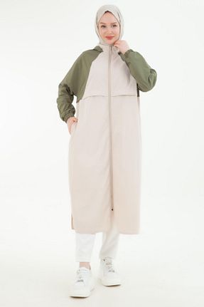 کلاه و ابایا خاکی زنانه جین Armine - کد 920087269