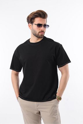 تیشرت مشکی مردانه رگولار Madmext - کد 901886022