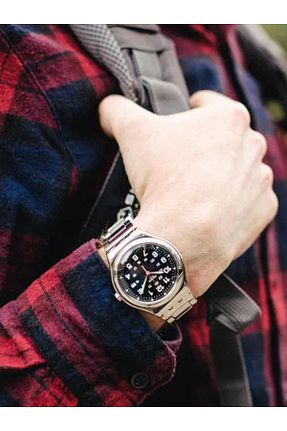 ساعت مچی سفید مردانه استل (فولاد) Swatch - کد 392872