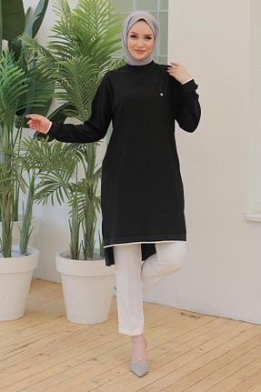تونیک حجاب مشکی زنانه جین Armine TREND - کد 901885960