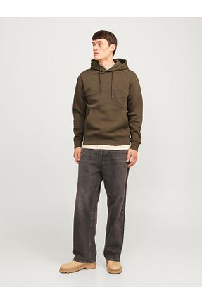 سوئیشرت سبز مردانه ساده Jack & Jones - کد 846401711