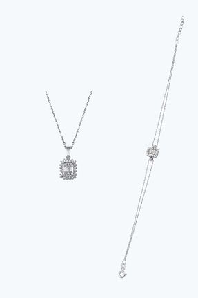 ست طلا سفید زنانه زیرکن Altınbaş - کد 901878541