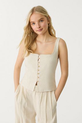 بلوز زنانه ساده Stradivarius - کد 901896418