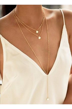 گردنبند جواهر زرد زنانه فلزی Luxe Ventures - کد 901898170