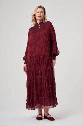 لباس زرشکی زنانه بافتنی Niliwi - کد 901894278