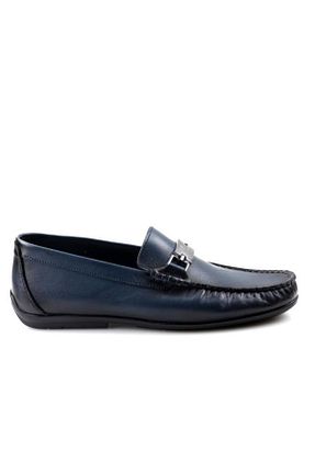 کفش کلاسیک سرمه ای مردانه چرم خالص Pierre Cardin - کد 475331368