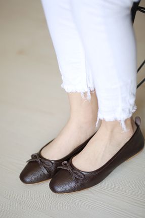 بابت قهوه ای زنانه چرم خالص EREN SHOES BAG - کد 901904907