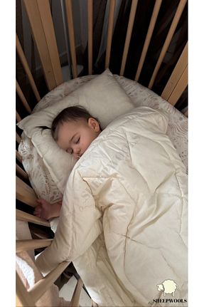 لحاف کودک و نوزاد بژ 95 x 145 ozsheepwools - کد 831260204