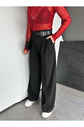 شلوار مشکی زنانه بافتنی Zerrincan Giyim - کد 901924710