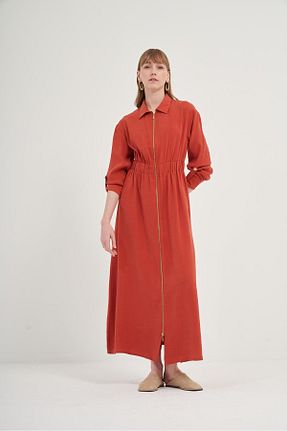 لباس نارنجی زنانه بافتنی FTZ WOMEN - کد 901928622