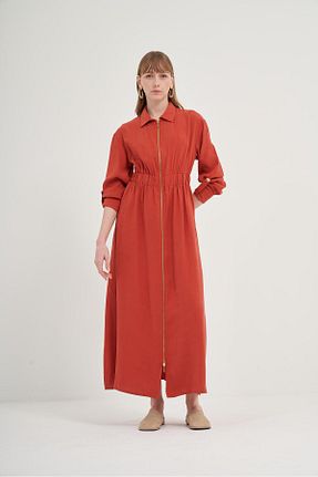 لباس نارنجی زنانه بافتنی FTZ WOMEN - کد 901928622