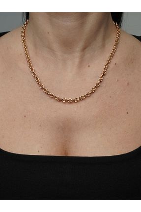 گردنبند جواهر طوسی زنانه روکش طلا QUUM - کد 901936283