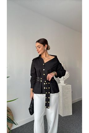 پیراهن مشکی زنانه رگولار Bak