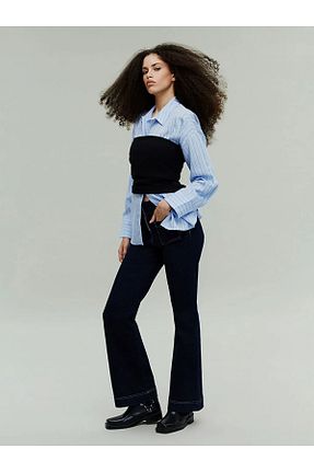 شلوار آبی زنانه بافتنی LC Waikiki - کد 901946955