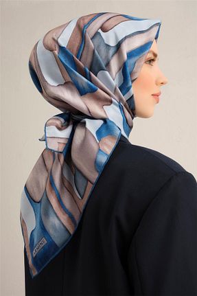 روسری آبی İpek Tivil Armine - کد 901835540