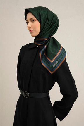 روسری خاکی İpek Tivil Armine - کد 901951322