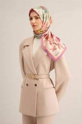 روسری صورتی پلی استر Armine - کد 901951409