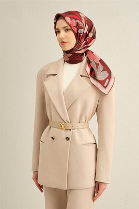 روسری زرشکی İpek Tivil Armine - کد 901951544