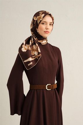 روسری قهوه ای İpek Tivil Armine - کد 901837428