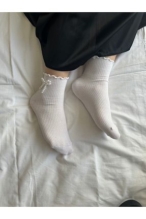 جوراب سفید زنانه بامبو Butik - کد 899368486