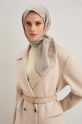 روسری بژ پلی استر Armine - کد 889995987