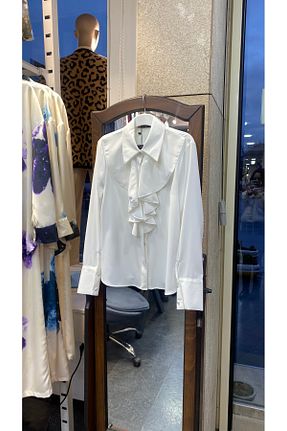 پیراهن سفید زنانه رگولار PERA MODA - کد 780524879
