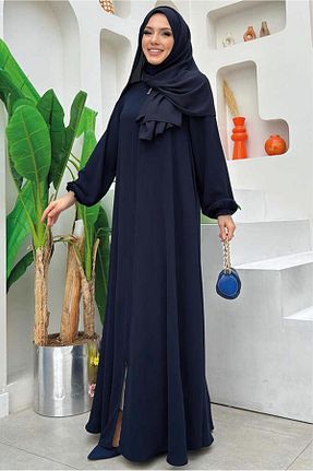 کلاه و ابایا سرمه ای زنانه پلی استر TRENDTESETTÜR - کد 901986380