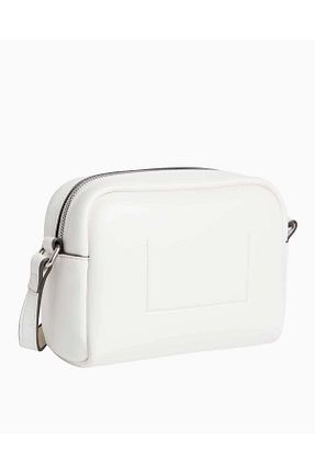 کیف دوشی سفید زنانه چرم مصنوعی Calvin Klein - کد 883426638