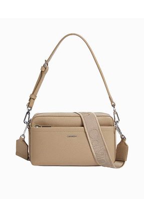 کیف دوشی طوسی زنانه پلی اورتان Calvin Klein - کد 883500776