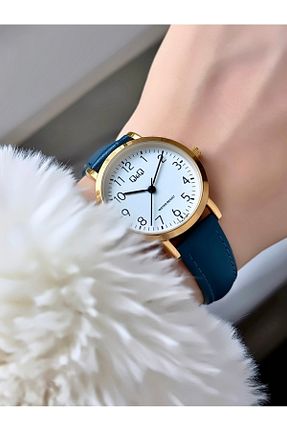 ساعت مچی سرمه ای زنانه 26-30 میلی متر Q&Q - کد 887079319
