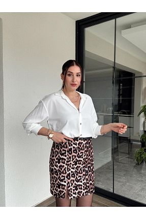 پیراهن سفید زنانه رگولار TubaEKEN - کد 902026839