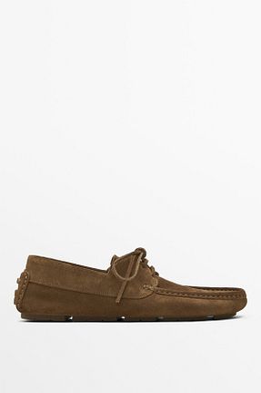 کفش لوفر قهوه ای مردانه چرم خالص Massimo Dutti - کد 902027338