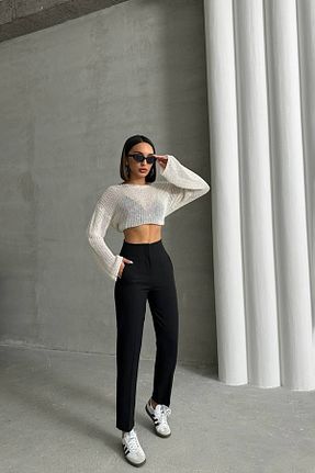 شلوار مشکی زنانه پارچه Neşeli Butik - کد 898550181