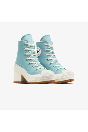 کفش اسنیکر آبی زنانه بند دار Converse - کد 902061852