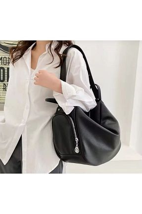 کیف دوشی مشکی زنانه چرم مصنوعی byFOX Fashion - کد 902061365